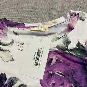 Avery Floral Long Sleeve Top XL NWT